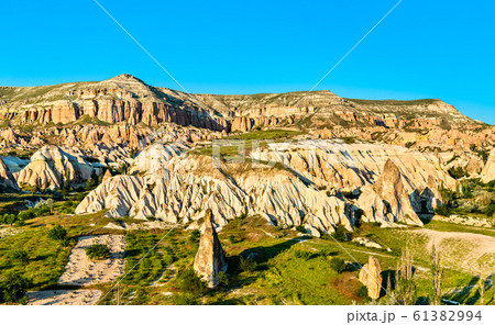 Rock formations of Rose Valley at Goreme National 61382994