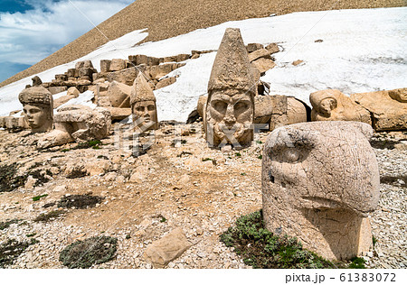 Colossal statues at Nemrut Dagi in Turkey 61383072