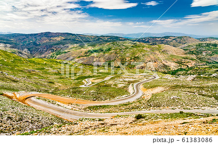 Road to Nemrut Dagi in the mountains of Turkey 61383086