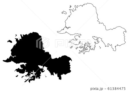 South Hwanghae Province map vector.... 61384475