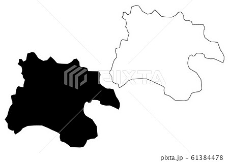 Pyongyang Directly Governed City map vector.... 61384478