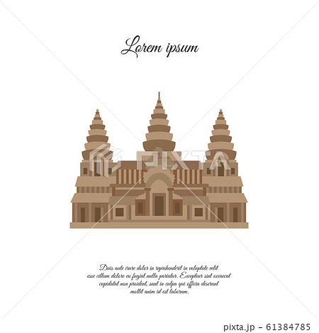 Angkor Wat vector icon isolated on white background, Angkor Wat sign, element design in outline style. Cambodia. Historical Landmarks Symbol. Editable Stroke. color Angkor Wat vector icon isolated on white background, Angkor Wat sign, element design in outline style. Cambodia. Historical Landmarks Symbol. Editable Stroke. color 61384785