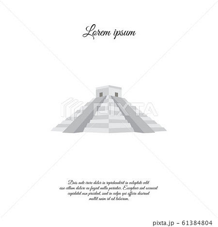 Chichen Itza color vector icon, sign, symbol Chichen Itza color vector icon, sign, symbol 61384804