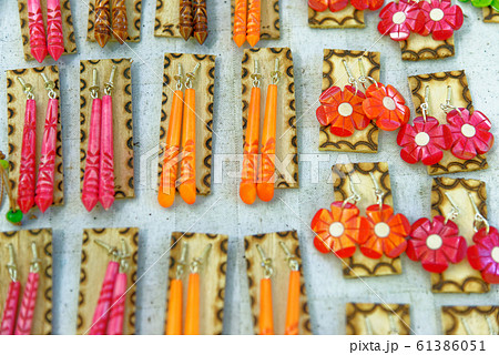 Typical Cuban handmade jewelry souvenir Typical Cuban handmade jewelry souvenir 61386051