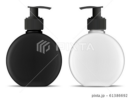Dispenser bottle. Soap pump cosmetic product blank 61386692
