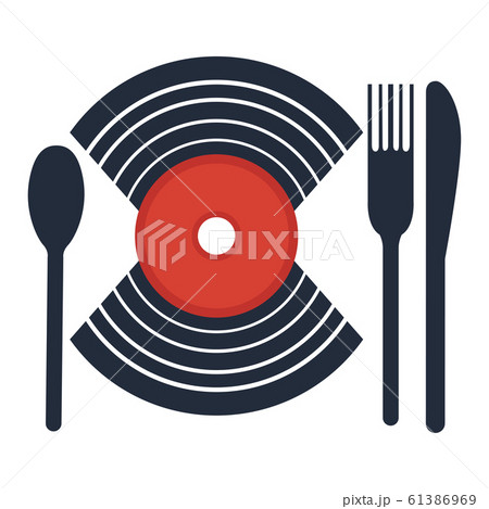 Restaurant logo illustration 61386969