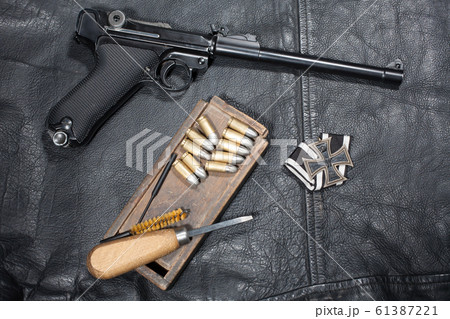World War I period german army handgun Parabellum 61387221
