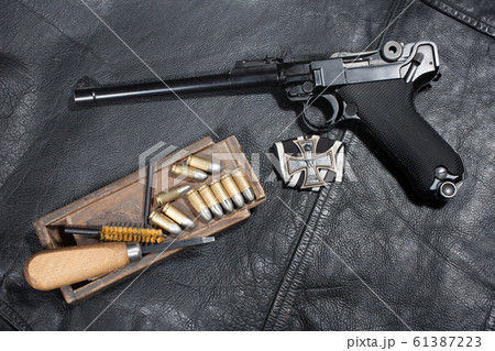World War I period german army handgun Parabellum 61387223