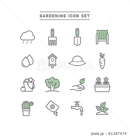 GARDENING ICON SET 61387474