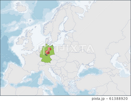 The Federal Republic of Germany location on Europe map 61388920