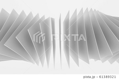 abstract white squares forming a ring structure illustration 3d render illustration 61389321