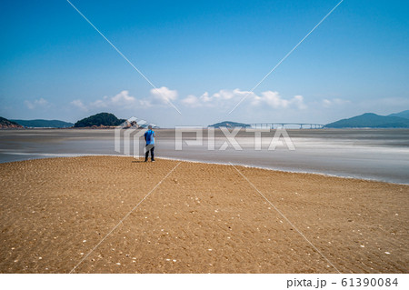水平線 砂 島 61390084