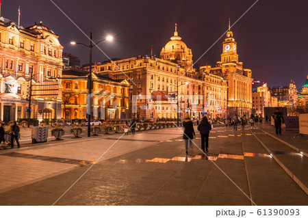 《上海》上海租界の洋館・外灘の夜景 61390093