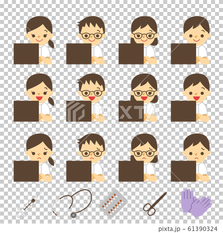 看護師 ポーズ PC 看護師 ポーズ PC 61390324