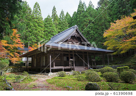 京都　大原　来迎院（らいごういん）の紅葉　　　　 61390698