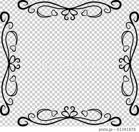 Square Antique Frame Modern Retro Vintage Frame Stock Illustration