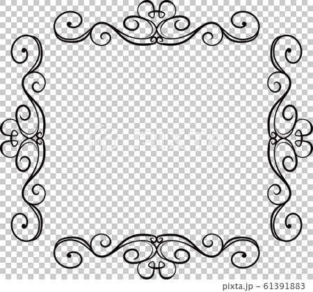 Square Antique Frame Modern Retro Vintage Frame Stock Illustration