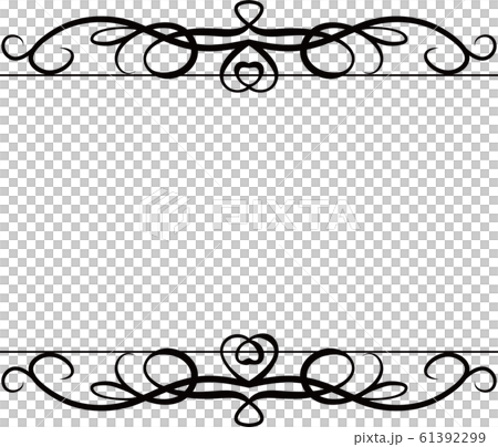 Top And Bottom Antique Frame Modern Retro Stock Illustration