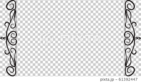 Left Frame Design Left and right antique frame modern retro... - Stock Illustration ...