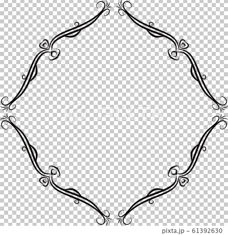 Rhombus Antique Frame Modern Retro Vintage Stock Illustration