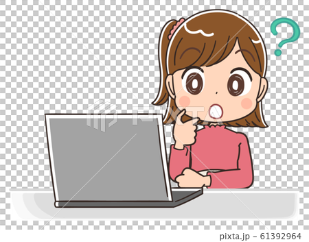 student typing clipart