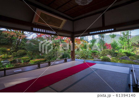 京都　大原　実光院の紅葉　 61394140