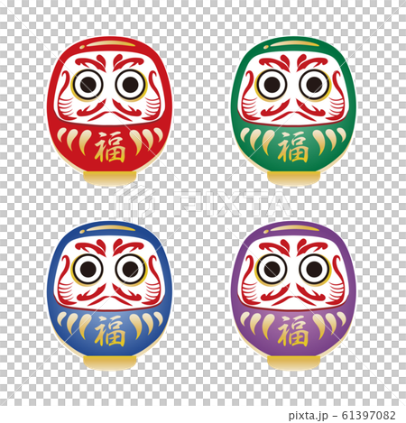 だるま・カラーアイコンセット だるま・カラーアイコンセット 61397082