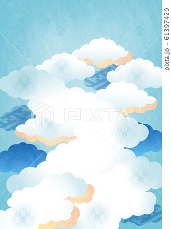 背景素材 空 雲 1 1テクのイラスト素材