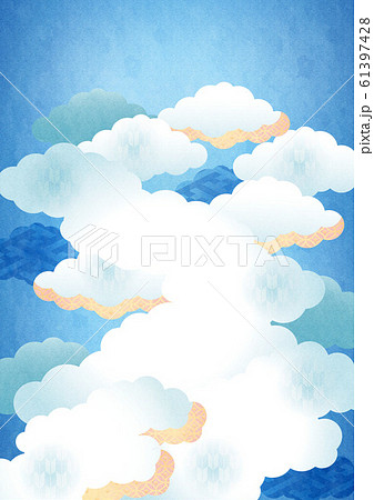 背景素材 空 雲 2 1テクのイラスト素材