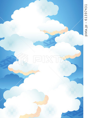 背景素材 空 雲 2 2のイラスト素材