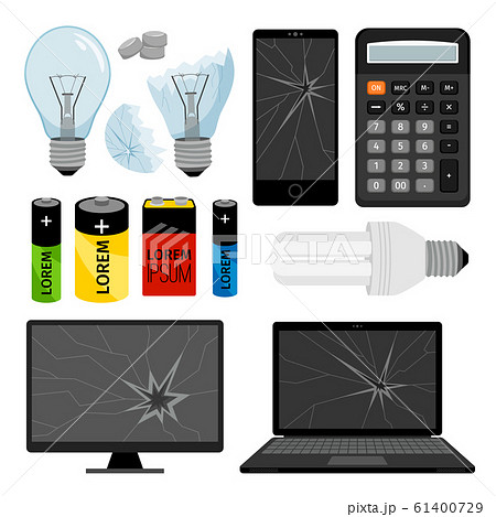E-waste icons collection 61400729