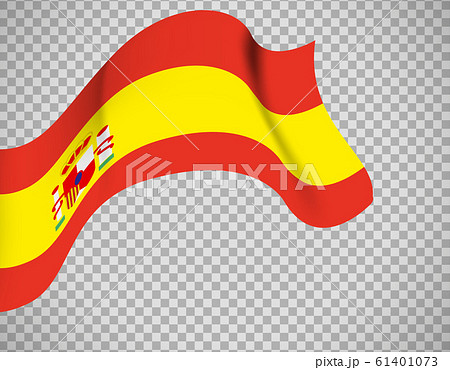 Spain flag on transparent background 61401073