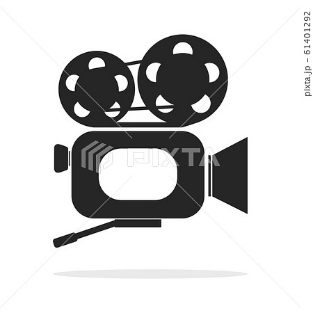 Retro Cinema Film Camera Iconのイラスト素材