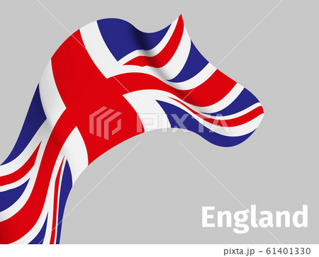 Background with England wavy flag 61401330