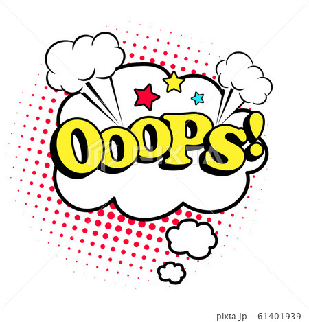 Ooops pop art style icon Ooops pop art style icon 61401939
