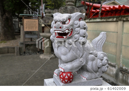 きりりとした狛犬 獅子(那古野神社 愛知県名古屋市) きりりとした狛犬 獅子(那古野神社 愛知県名古屋市) 61402009