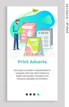 Poster Best Offer, Newspaper and Ad, Advert Vector 61402184