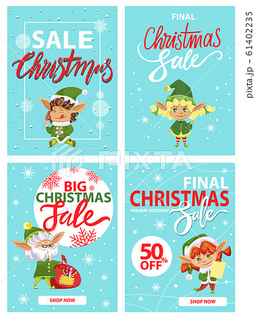 Christmas Sale, Promotions with Xmas Elves Set Christmas Sale, Promotions with Xmas Elves Set 61402235