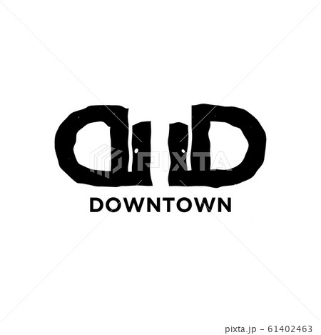 Initial letter D twin down and town Modern Logo Initial letter D twin down and town Modern Logo 61402463