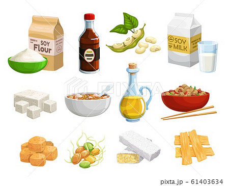 Natural organic soy food products and healthy meal Natural organic soy food products and healthy meal 61403634