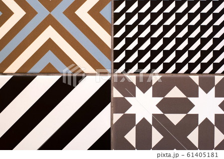 Texture of the ceramic tile. Abstract pattern. 61405181