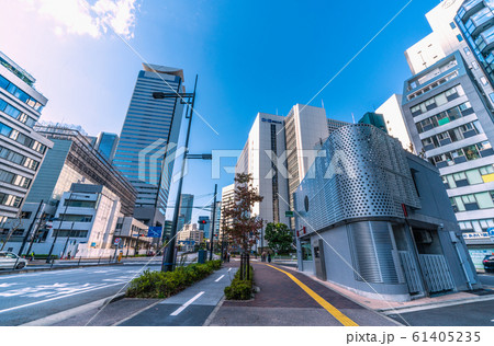日本の東京都市景観 虎ノ門二丁目西周辺を望む 日本の東京都市景観 虎ノ門二丁目西周辺を望む 61405235