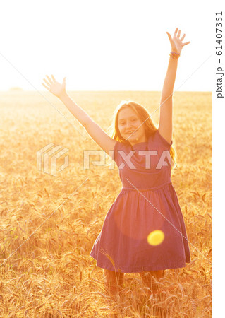 girl at the field girl at the field 61407351