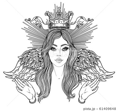 Madonna Lady Of Sorrow Devotion To Theのイラスト素材