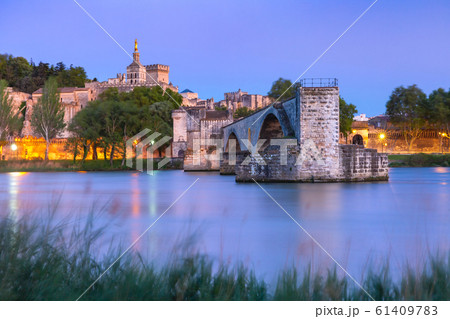 Famous Avignon Bridge, France 61409783