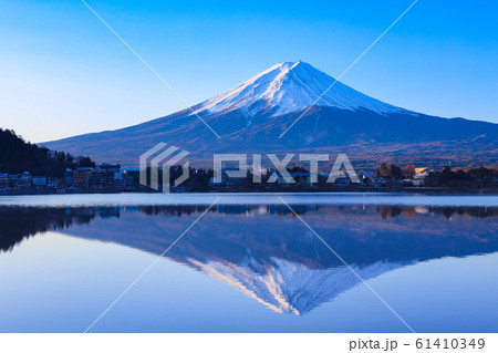 逆さ富士　河口湖 61410349