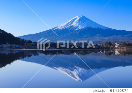 逆さ富士　河口湖 61410374
