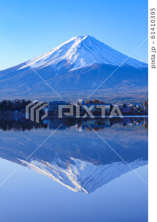 逆さ富士　河口湖 61410395