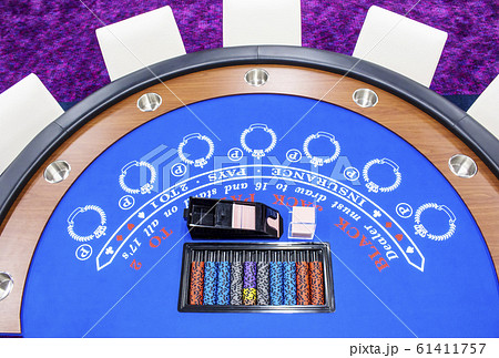 カジノ　IR　イメージ素材　カードゲーム 61411757