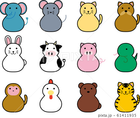 動物イラストセットのイラスト素材 [61411935] - PIXTA